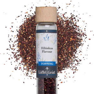 Hibiskus Topping im Reagenzglas